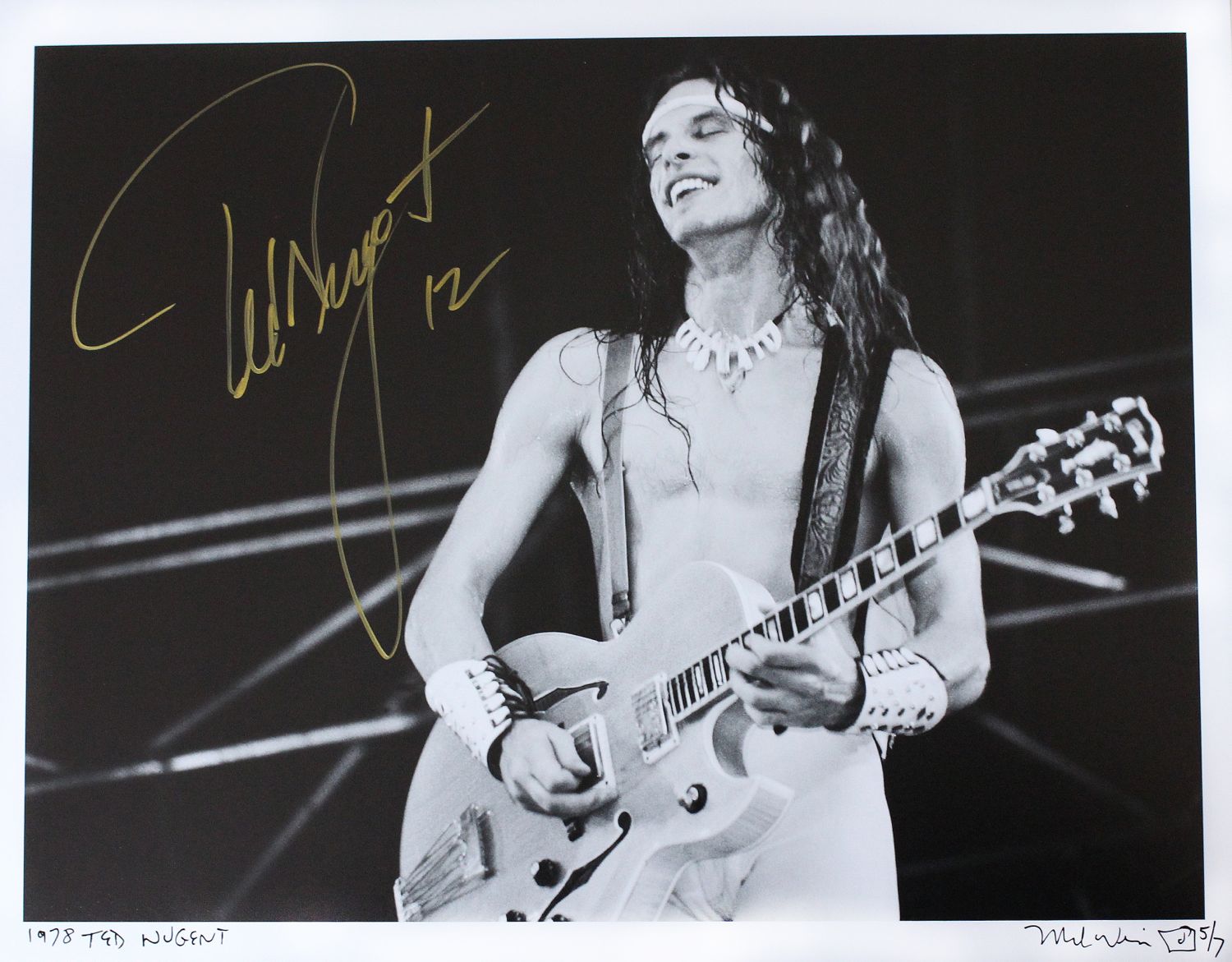 Ted Nugent 1978 (11 x 14) 5/7