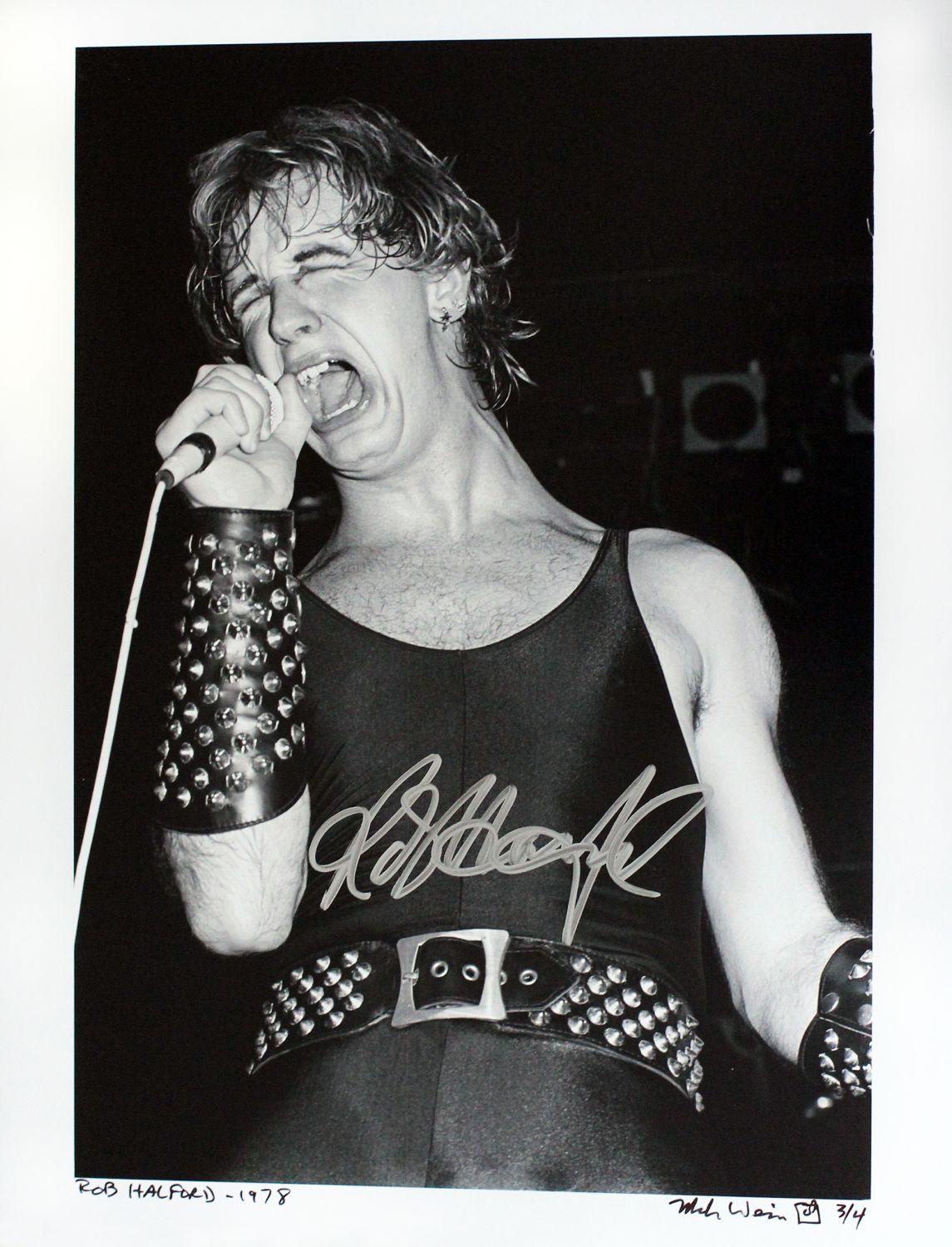 Rob Halford of Judas Priest 1978 (11 x 14) 3/4 