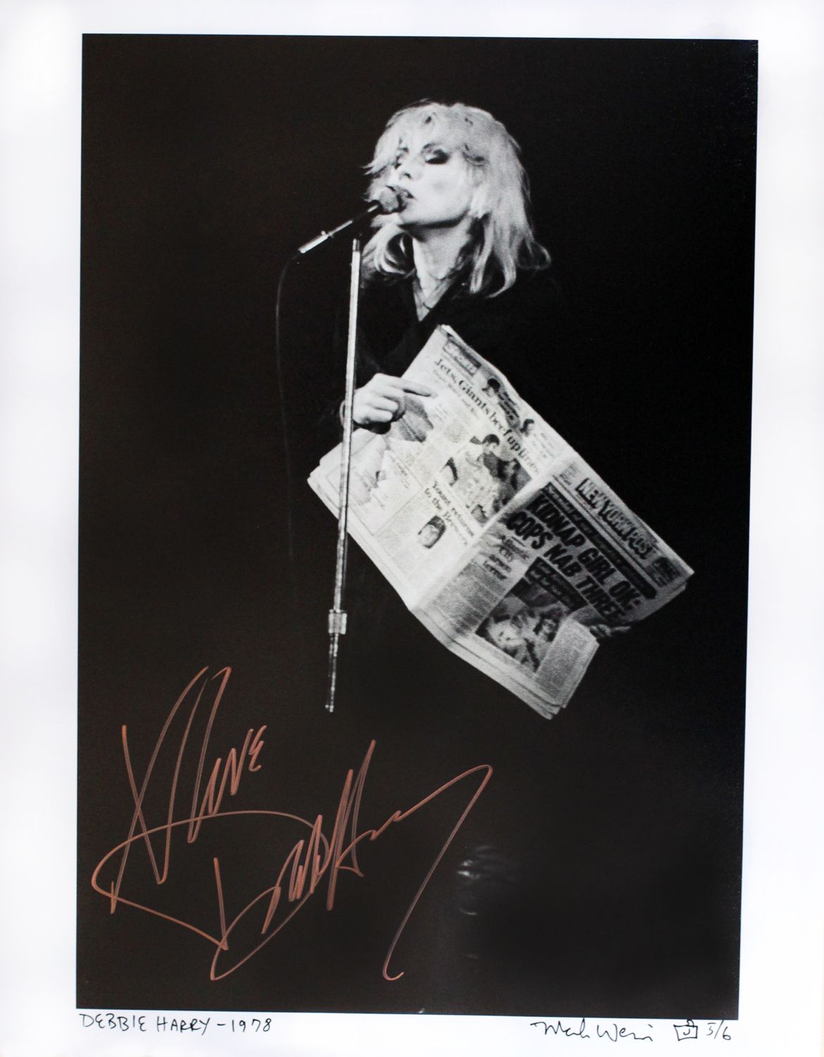 Debbie Harry of Blondie 1978 (11 x 14) 5/6 